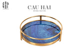 KHAY TRÒN BLUE OCEAN D38-CẬU HAI HOME DECOR