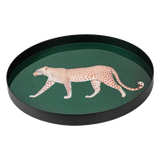 Khay Tròn Mặt Acrylic Báo Đốm Emerald Leopard Écartier Ronde Decorative Trays 30x30x2.7-KHAY TRANG TRÍ-CẬU HAI HOME DECOR-CẬU HAI HOME DECOR