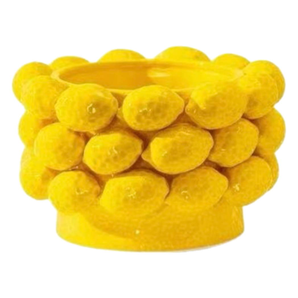 La Sicilia Royale - Bình Hoa Ceramic Citron - Éclat Jaune H16*25-BÌNH HOA-CẬU HAI HOME DECOR-CẬU HAI HOME DECOR
