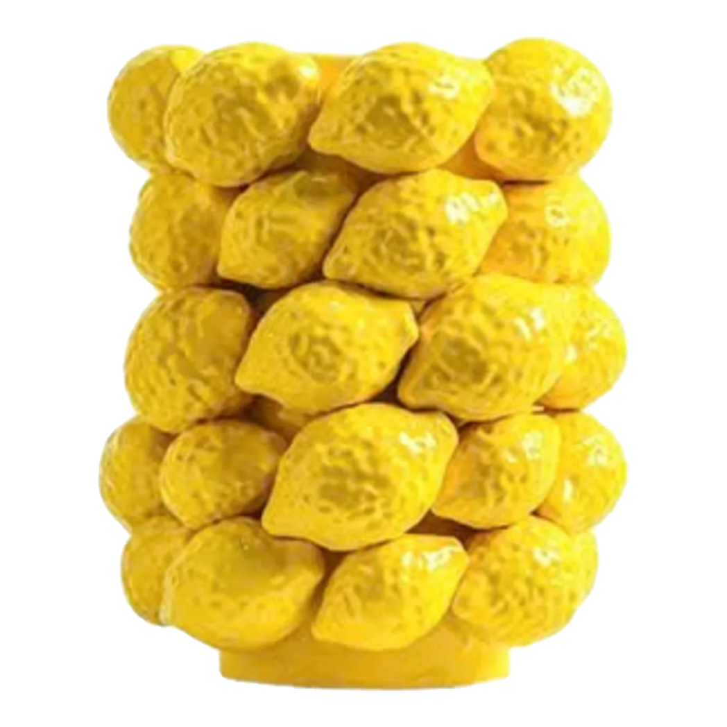 La Sicilia Royale - Bình Hoa Ceramic Citron - Éclat Jaune H25*19-BÌNH HOA-Đối tác tại Trung Quốc theo từng đơn đặt hàng-CẬU HAI HOME DECOR