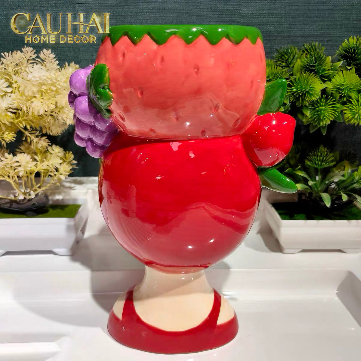 La Sicilia Royale - Tượng Trang Trí Gốm Sứ Regina del Giardino H31-TƯỢNG TRANG TRÍ-CẬU HAI HOME DECOR-CẬU HAI HOME DECOR