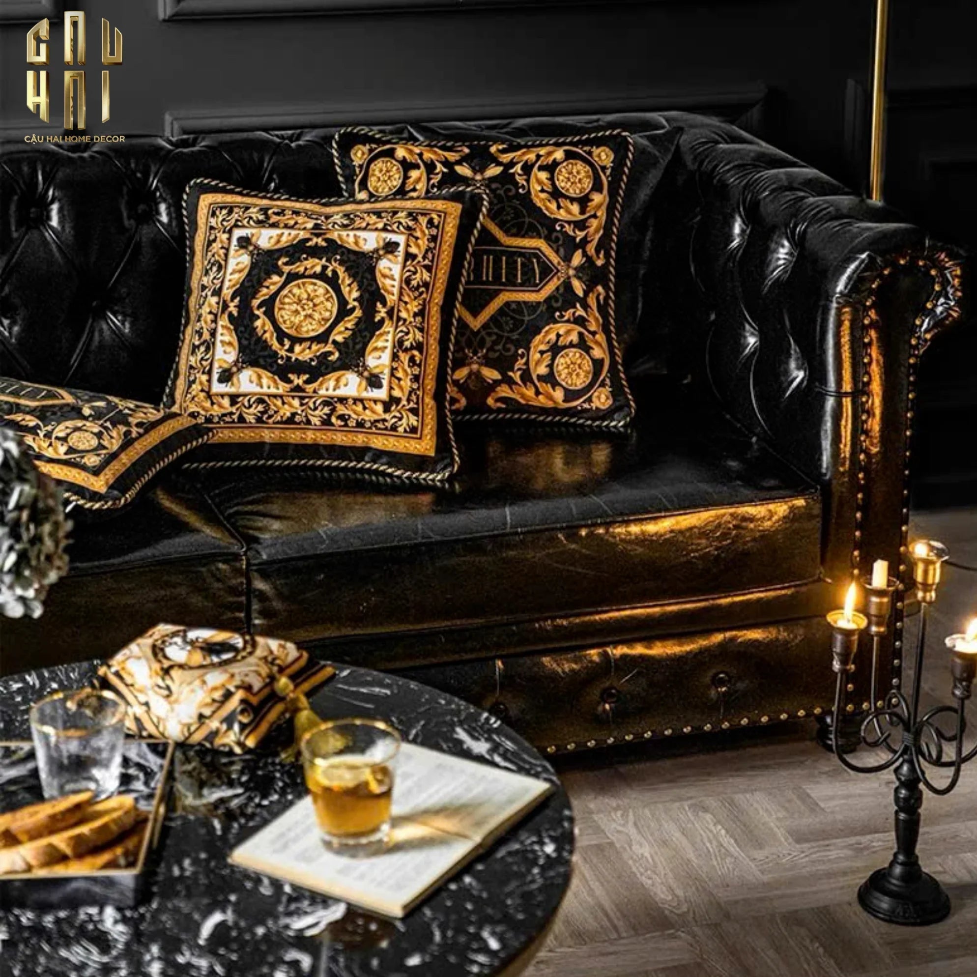 L’ATELIER DU CUSSON - VỎ GỐI NHUNG LUXURY LEGACY OF BAROQUE 45 - CẬU HAI HOME DECOR