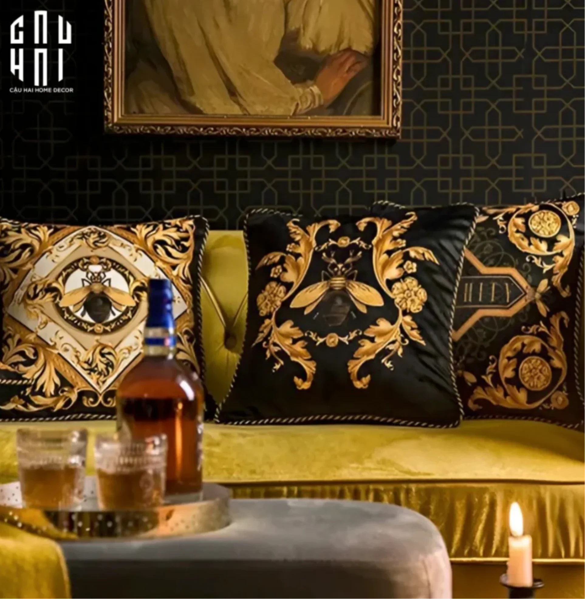 L’ATELIER DU CUSSON - VỎ GỐI NHUNG LUXURY LEGACY OF BAROQUE 45-vỏ gối-CẬU HAI HOME DECOR