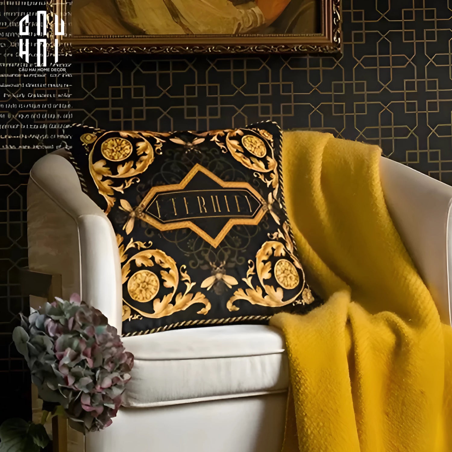 L’ATELIER DU CUSSON - VỎ GỐI NHUNG LUXURY LEGACY OF ETERNITY 45 - CẬU HAI HOME DECOR