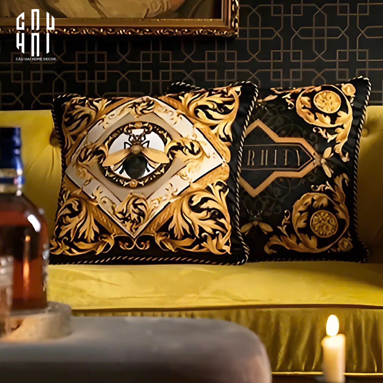 L’ATELIER DU CUSSON - VỎ GỐI NHUNG LUXURY LEGACY OF ROYALTY 45 - CẬU HAI HOME DECOR