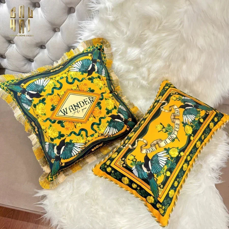 L’Atelier Du Cusson - Vỏ Gối Nhung Minh Hoàng A 45x45-VỎ GỐI-CẬU HAI HOME DECOR-CẬU HAI HOME DECOR