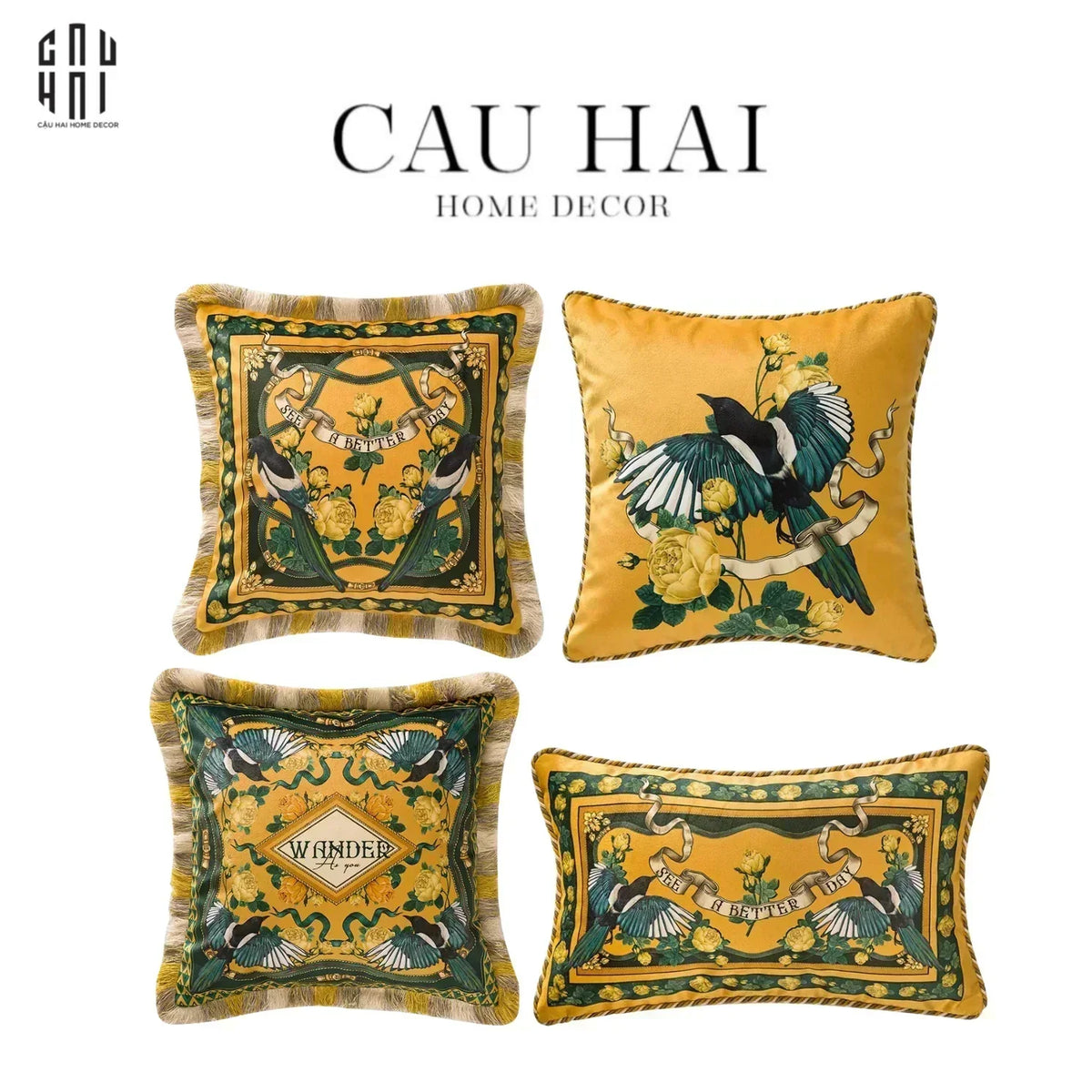 L’Atelier Du Cusson - Vỏ Gối Nhung Minh Hoàng A 45x45-VỎ GỐI-CẬU HAI HOME DECOR-CẬU HAI HOME DECOR