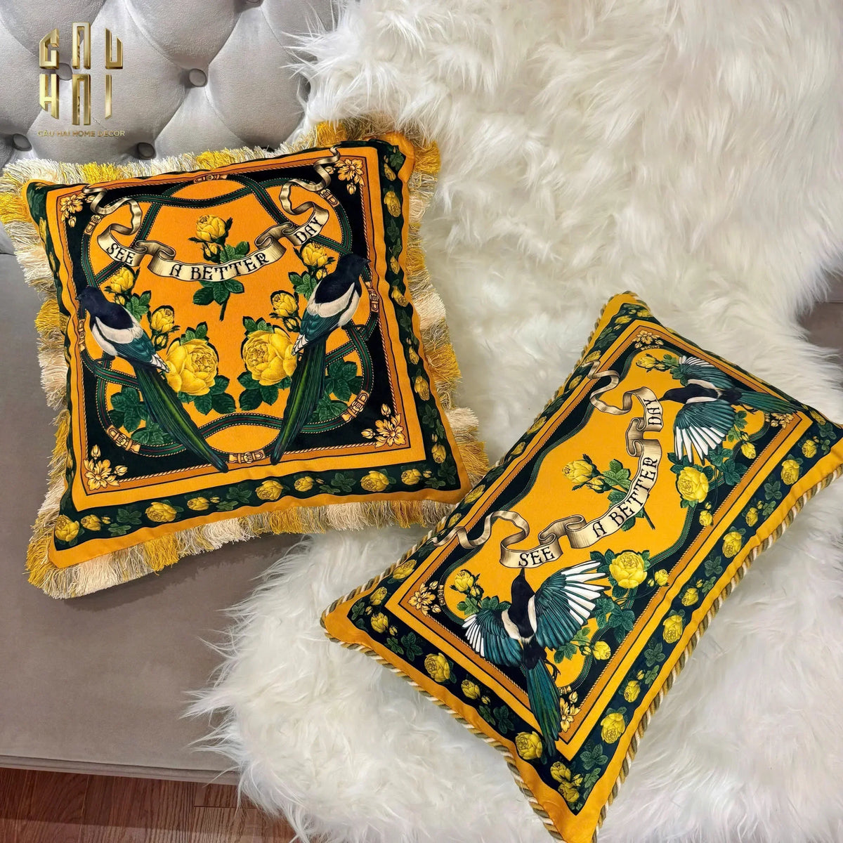 L’Atelier Du Cusson - Vỏ Gối Nhung Minh Hoàng A 45x45-VỎ GỐI-CẬU HAI HOME DECOR-CẬU HAI HOME DECOR