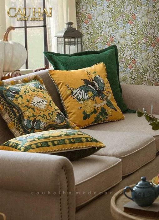 L’Atelier Du Cusson - Vỏ Gối Nhung Minh Hoàng A 45x45-VỎ GỐI-CẬU HAI HOME DECOR-CẬU HAI HOME DECOR