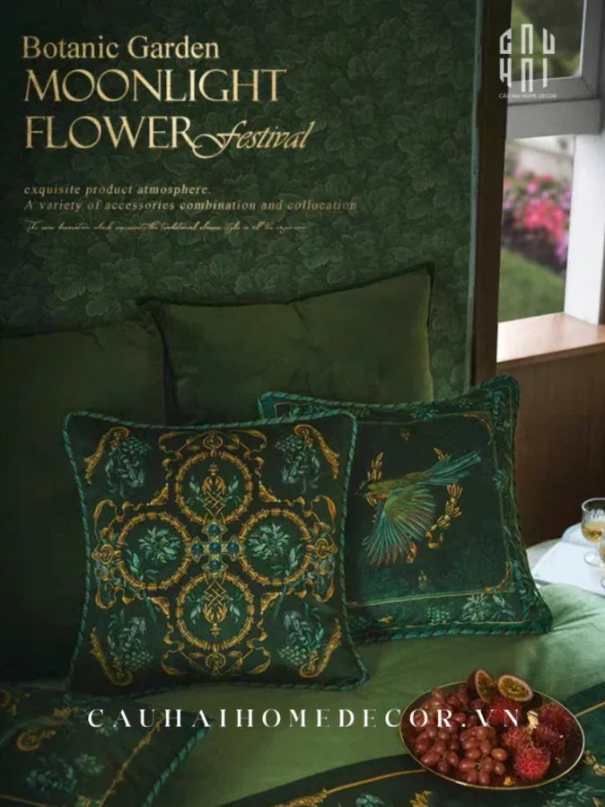 L’ATELIER DU CUSSON - VỎ GỐI NHUNG MOONLIGHT FLOWER FW25-CẬU HAI HOME DECOR
