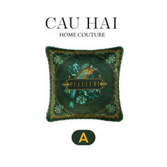 L’Atelier Du Cusson - Vỏ Gối Nhung Moonlight Flower Fw25-CẬU HAI HOME DECOR