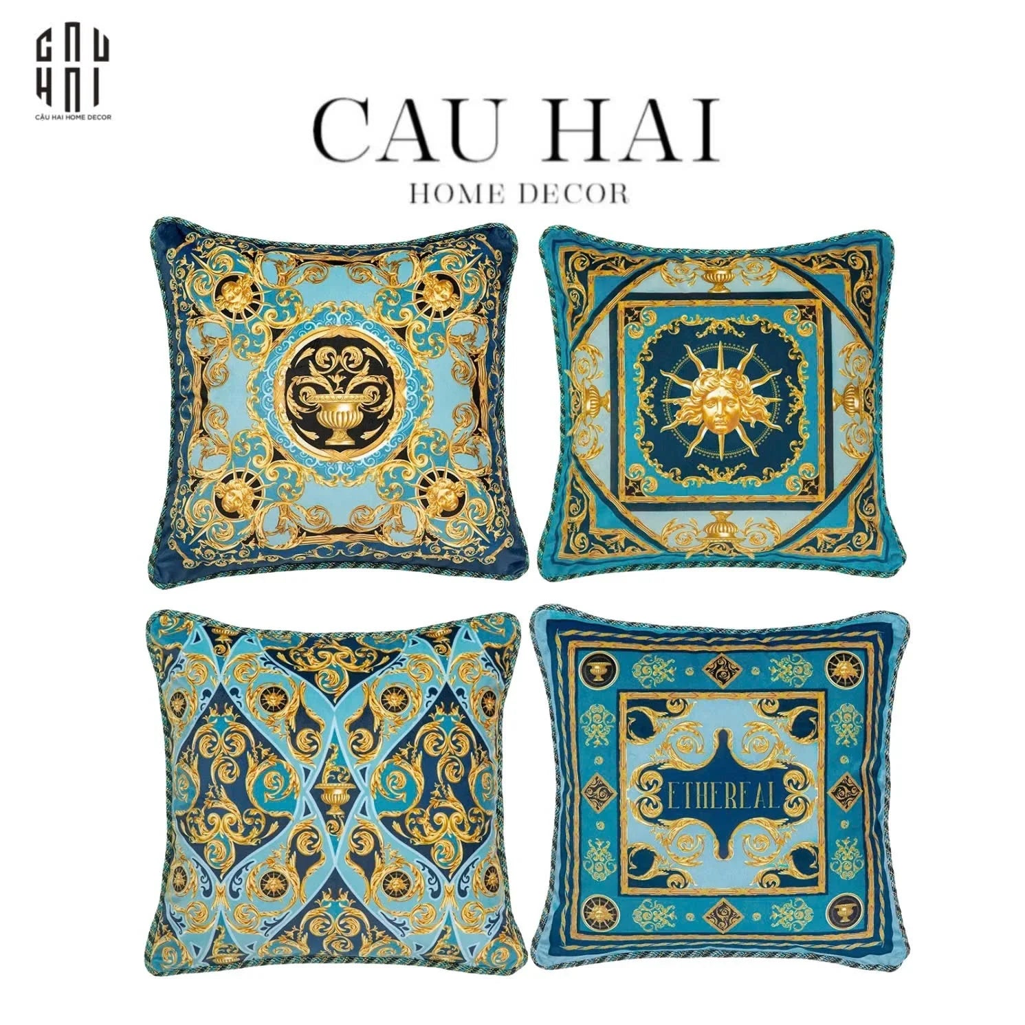 L’ATELIER DU CUSSON - VỎ GỐI NHUNG THE MAGNOLIA VELOUR AVENUE 45-CẬU HAI HOME DECOR