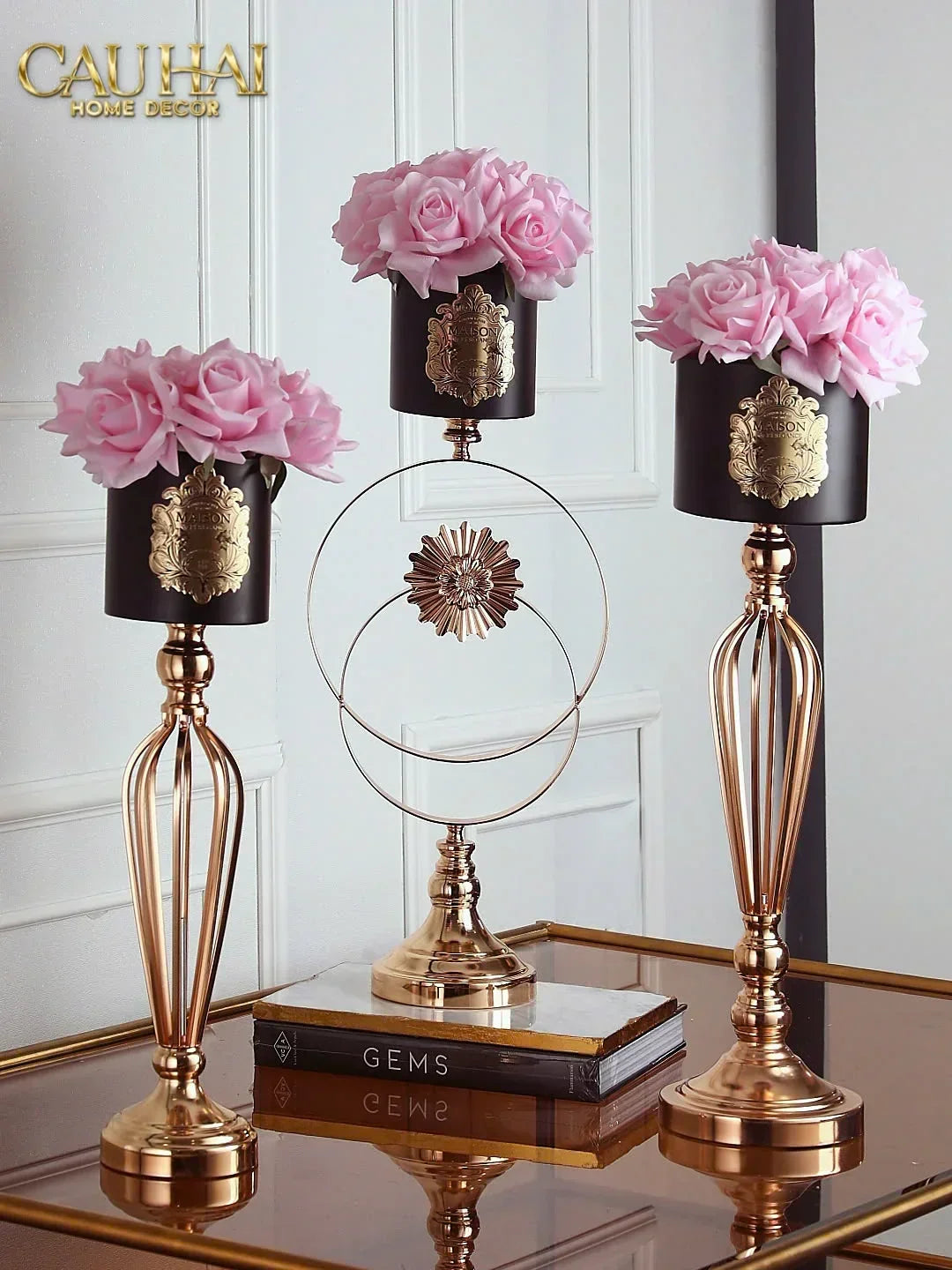 L’Essence Du Rose 12 - Chậu Hoa Hồng Solar Ecliptica H60-BÌNH HOA-CẬU HAI HOME DECOR