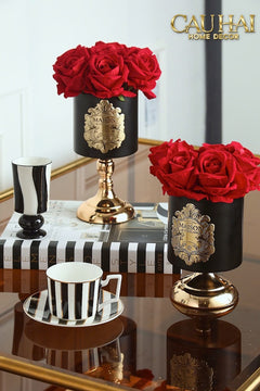 L’Essence Du Rose 15 - Chậu Hoa Hồng Pedestal H20-CẬU HAI HOME DECOR