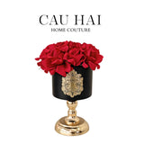 L’Essence Du Rose 15 - Chậu Hoa Hồng Pedestal H26-BÌNH HOA-Đối tác tại Trung Quốc theo từng đơn đặt hàng-CẬU HAI HOME DECOR