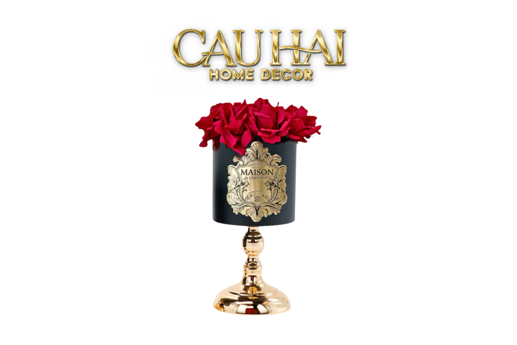 L’Essence Du Rose - Chậu Hoa Hồng D12 - CẬU HAI HOME DECOR