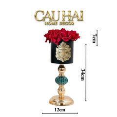 L’Essence Du Rose - Chậu Hoa Hồng Elizabeth H37/41-CẬU HAI HOME DECOR