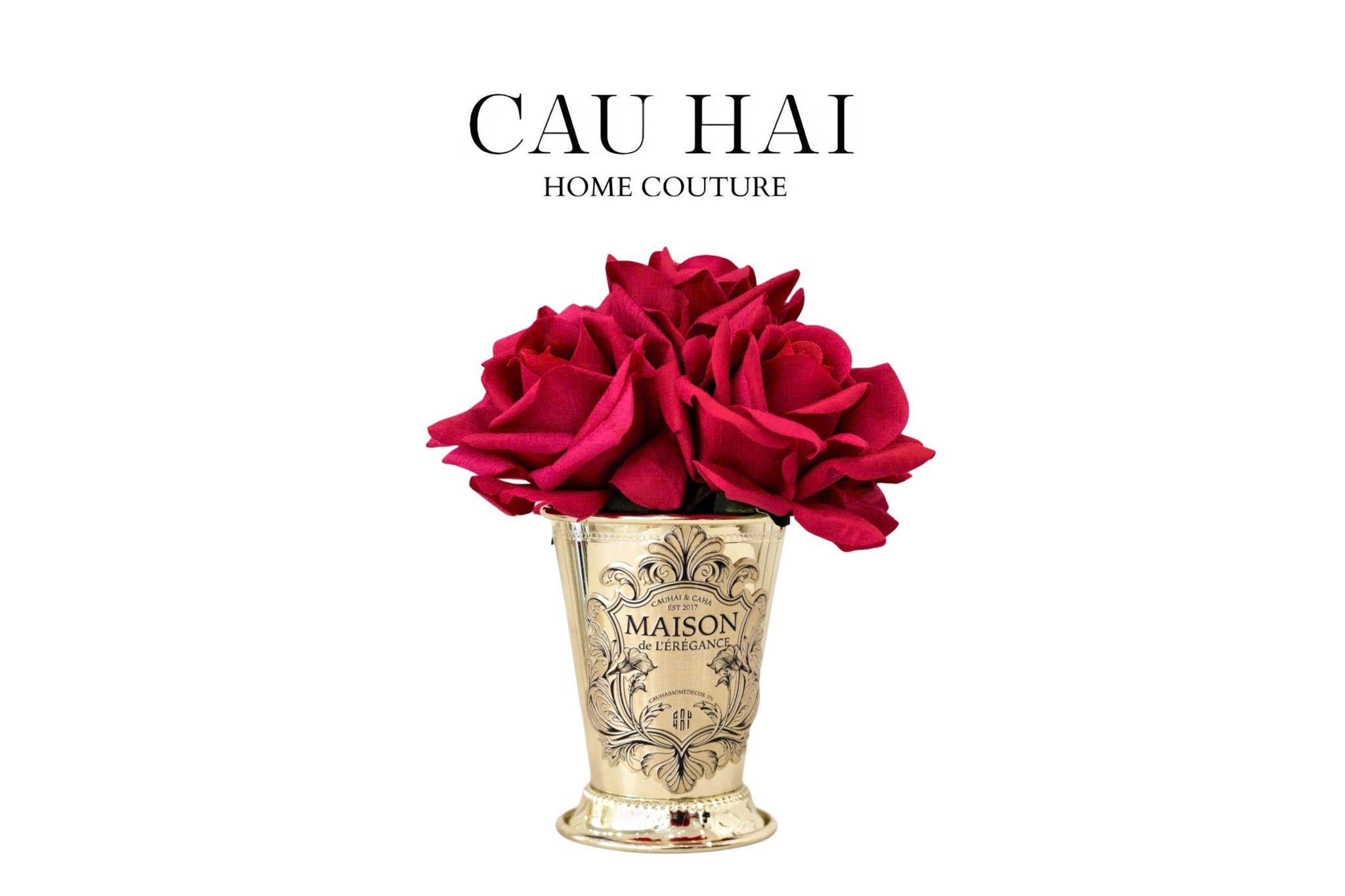 L’ESSENCE DU ROSE - LỌ HOA HỒNG CHALICE - CẬU HAI HOME DECOR