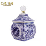 Lọ Cắm Hoa - Hoà Điền Ngọc - Indochine Indigo Porcelain Vases-CẬU HAI HOME DECOR