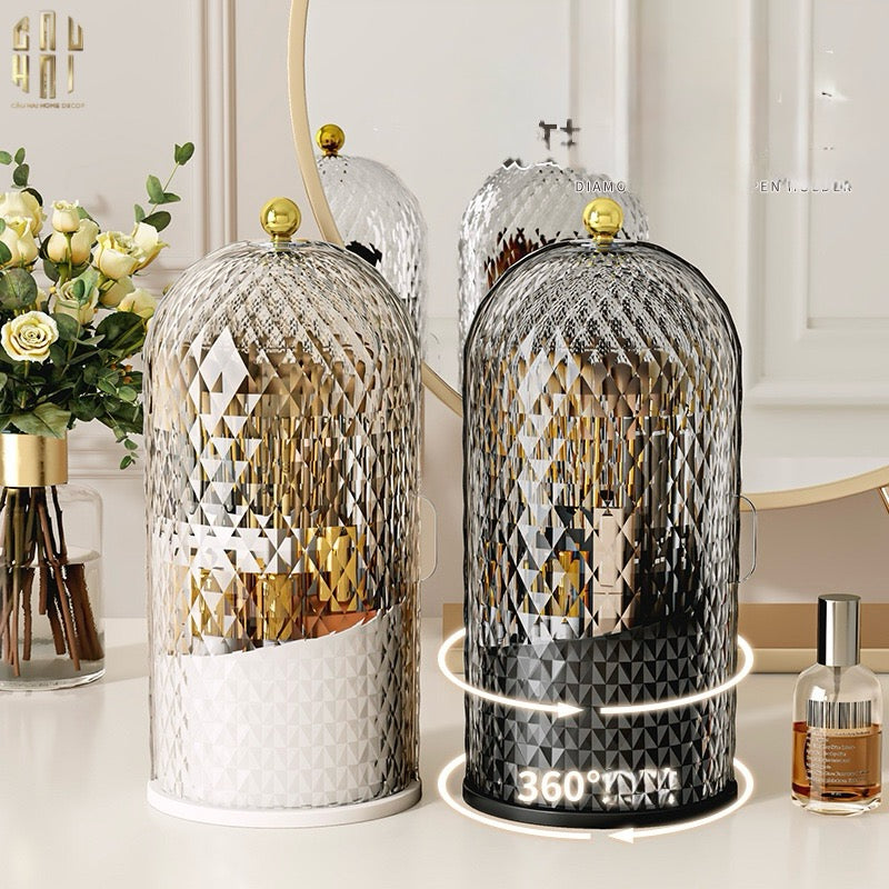 LỌ ĐỰNG CỌ DIAMOND 360 - NOIR - CẬU HAI HOME DECOR