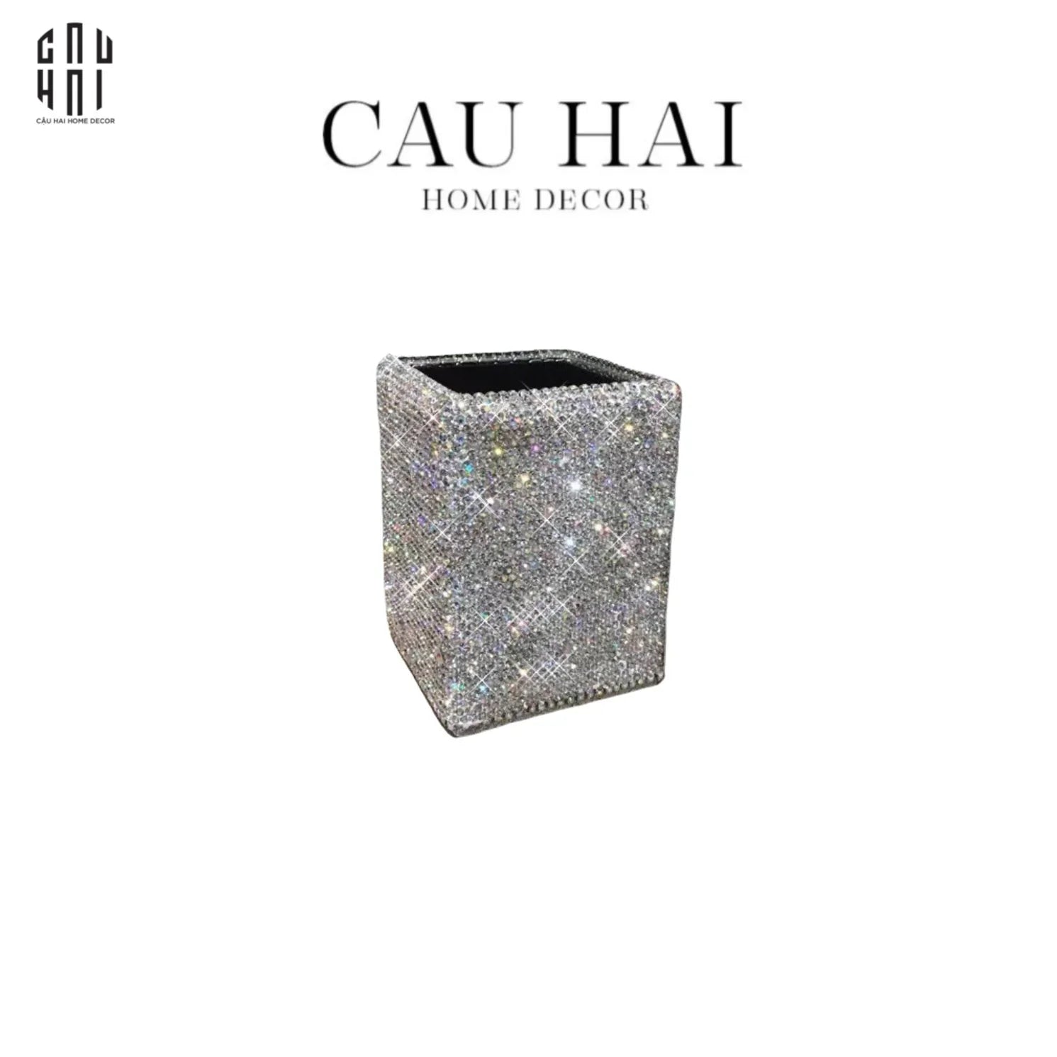 LỌ ĐỰNG CỌ DIAMOND BLING BLING MORRIES - CẬU HAI HOME DECOR