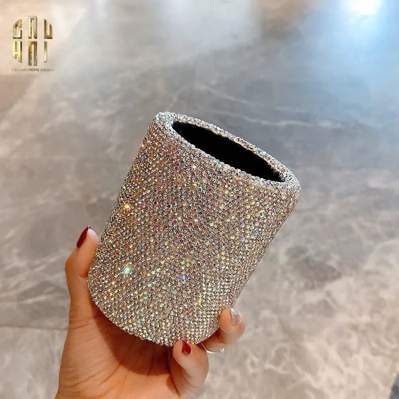 LỌ ĐỰNG CỌ LUNAR DIAMOND BLING BLING - CẬU HAI HOME DECOR