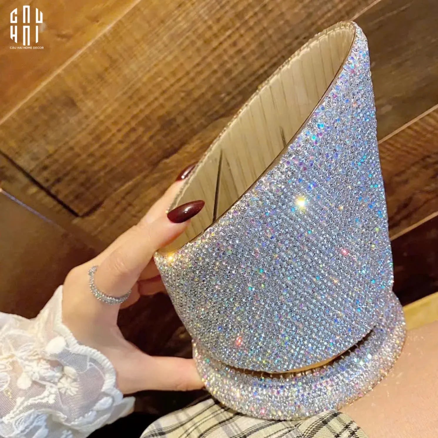 LỌ ĐỰNG ĐA NĂNG DIAMOND BLING BLING - CẬU HAI HOME DECOR