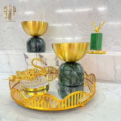 Lọ Đường Persian Crystal Swan - Gilded Wings-CẬU HAI HOME DECOR