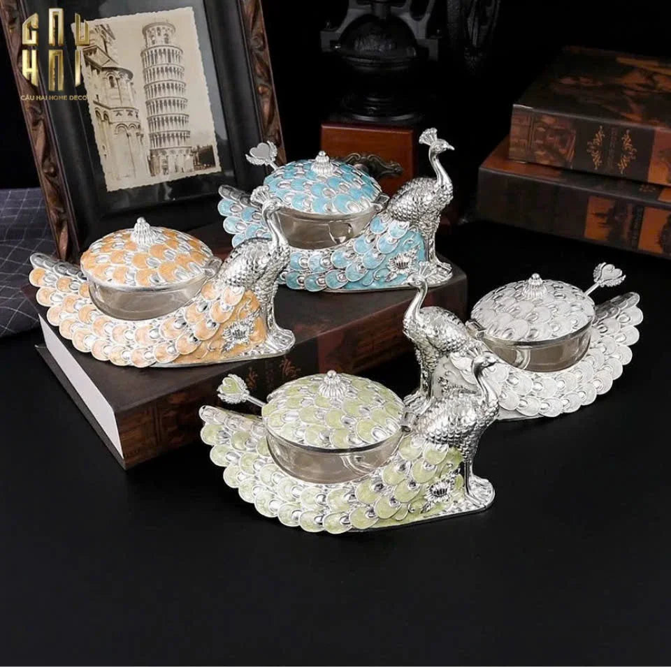 Lọ Đường Persian Plume Azure Du Paon-CẬU HAI HOME DECOR