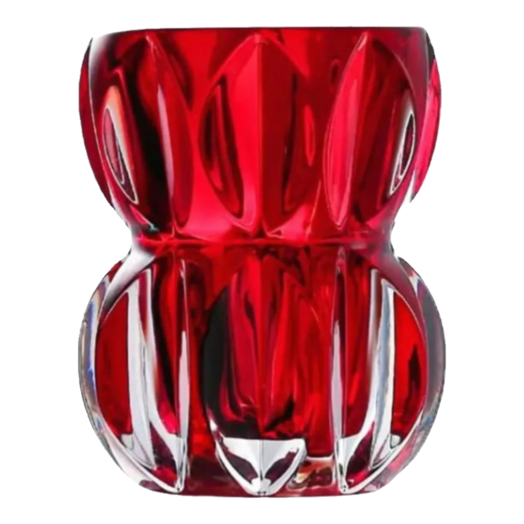Lọ Hoa Pha Lê Ruby Cristalleries Vase 18cm-BÌNH HOA-Đối tác tại Trung Quốc theo từng đơn đặt hàng-CẬU HAI HOME DECOR