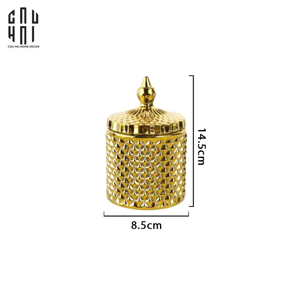 LỌ KẸO / CANDY BOX GOLDEN PREMIUM - BEST CHOICE SS25 - CẬU HAI HOME DECOR