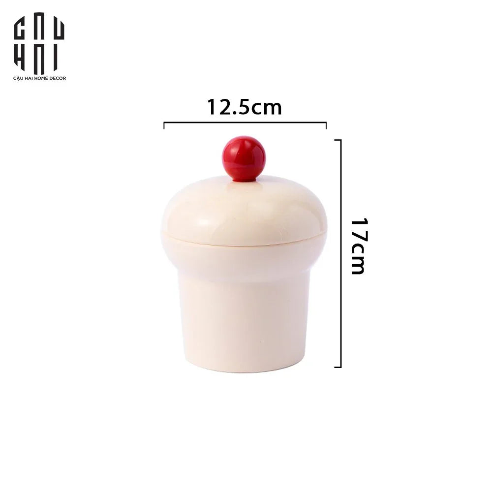 LỌ KẸO CREAM CUPCAKE - CẬU HAI HOME DECOR
