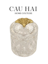LỌ KẸO CRYSTAL SEASHELL RING JAR - CẬU HAI HOME DECOR