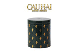Lọ Kẹo Gốm Sứ Holiday Seasons Golden Fêtes Art Canister 8.5x14-TRANG TRÍ GIÁNG SINH-Đối tác tại Trung Quốc theo từng đơn đặt hàng-CACTUS-CẬU HAI HOME DECOR