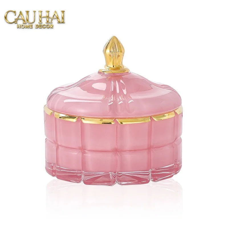 Lọ Kẹo Thuỷ Tinh Castle Wall Cyan / Savior-CẬU HAI HOME DECOR