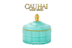 Lọ Kẹo Thuỷ Tinh Castle Wall Cyan / Savior-CẬU HAI HOME DECOR