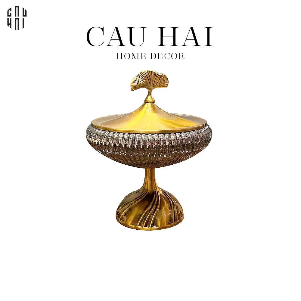 LỌ KẸO THUỶ TINH LUXURY JOLIE SS25 - CẬU HAI HOME DECOR
