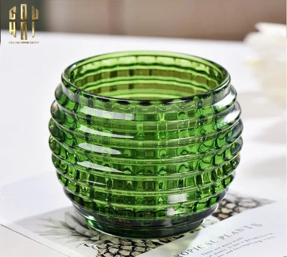 Lọ Nến Grande Crystal - Jade Lumière-CẬU HAI HOME DECOR