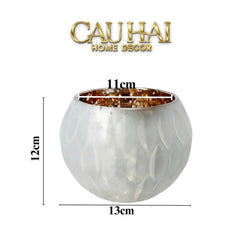 Lọ Nến Opaline Aurum Glow Candle Bowl.-CẬU HAI HOME DECOR