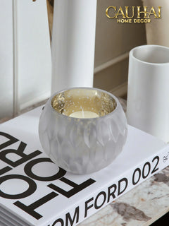 Lọ Nến Opaline Aurum Glow Candle Bowl.-CẬU HAI HOME DECOR