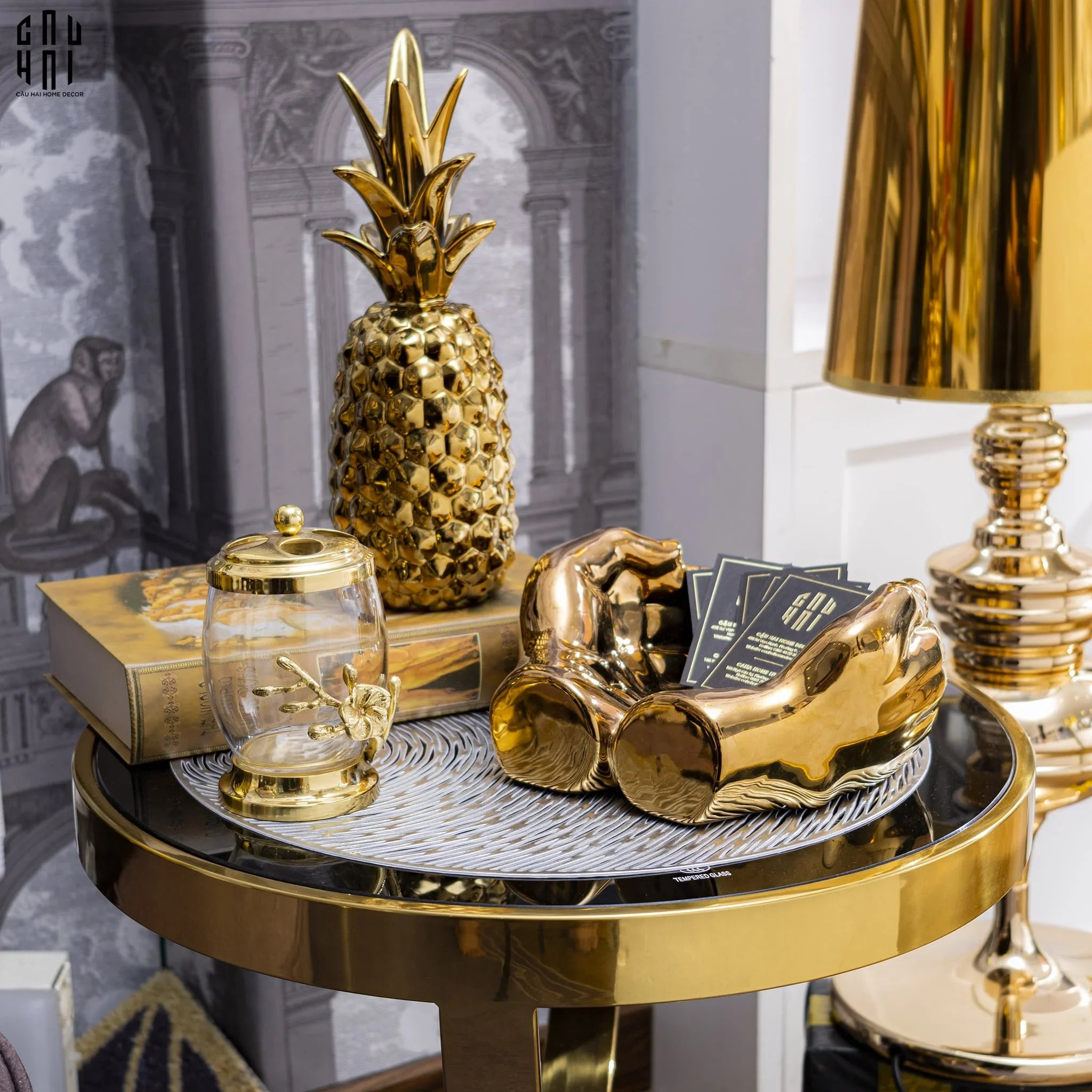 HOME COUTURE - LỌ TĂM BÔNG BRASSON BLOSSOM D'ÉLÉGANCE - CẬU HAI HOME DECOR