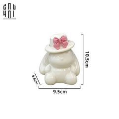 Lọ Tăm Ceramic Bunny Hat-CẬU HAI HOME DECOR