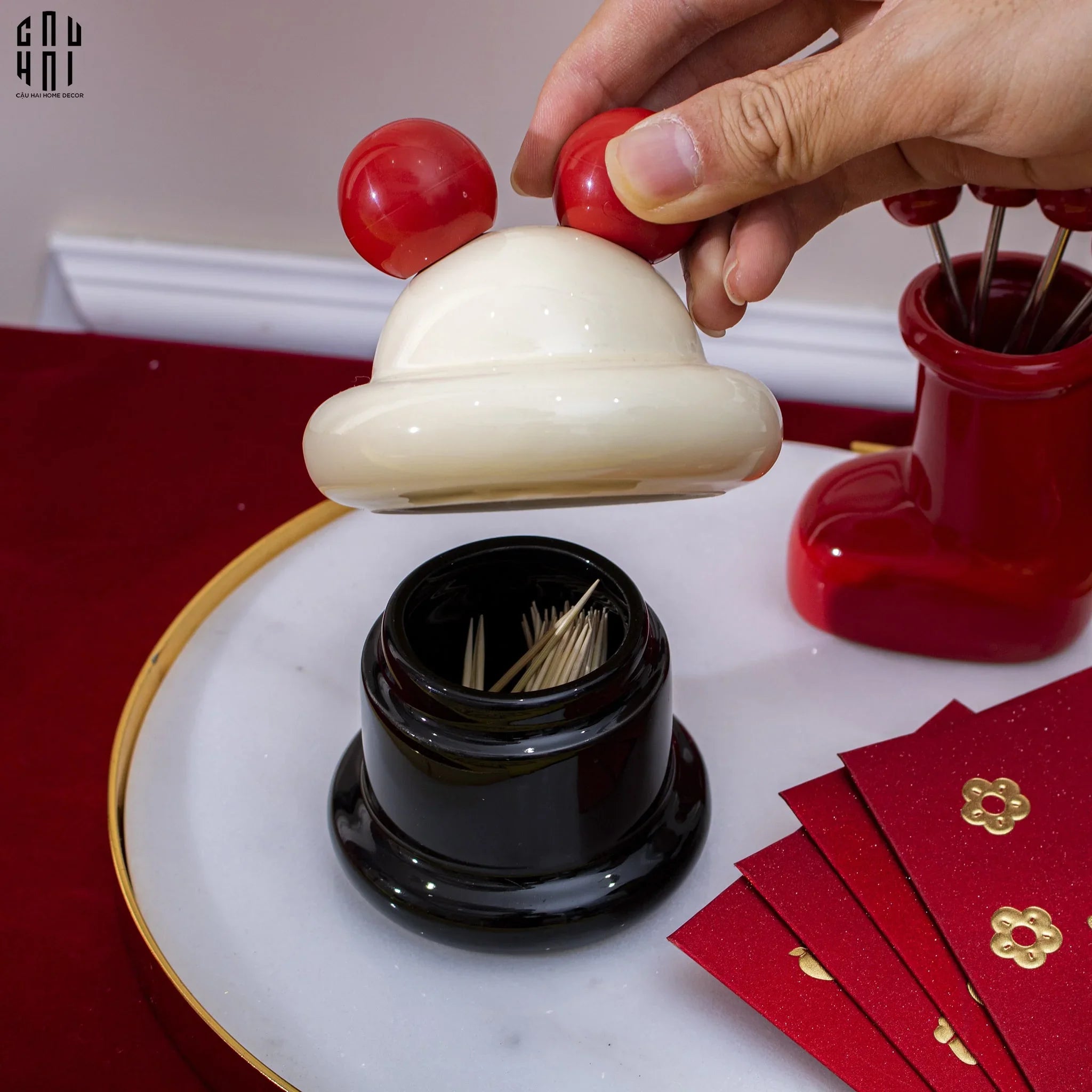 LỌ TĂM MICKEY CUPCAKE - CẬU HAI HOME DECOR