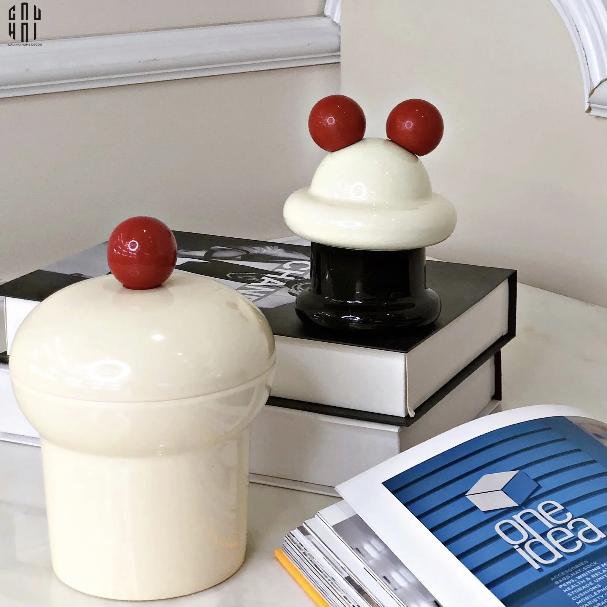 LỌ TĂM MICKEY CUPCAKE - CẬU HAI HOME DECOR