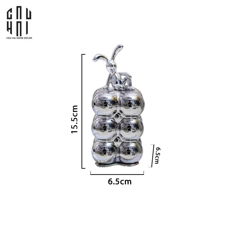 LỌ TĂM SILVER MILEY - RED BOW SS25 - CẬU HAI HOME DECOR