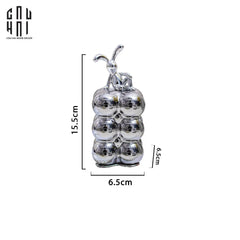 Lọ Tăm Silver Miley - Red Bow Ss25-CẬU HAI HOME DECOR