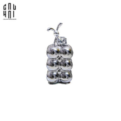 Lọ Tăm Silver Miley - Red Bow Ss25-CẬU HAI HOME DECOR