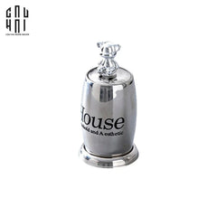 Lọ Tăm Silver Teddy Oval-CẬU HAI HOME DECOR