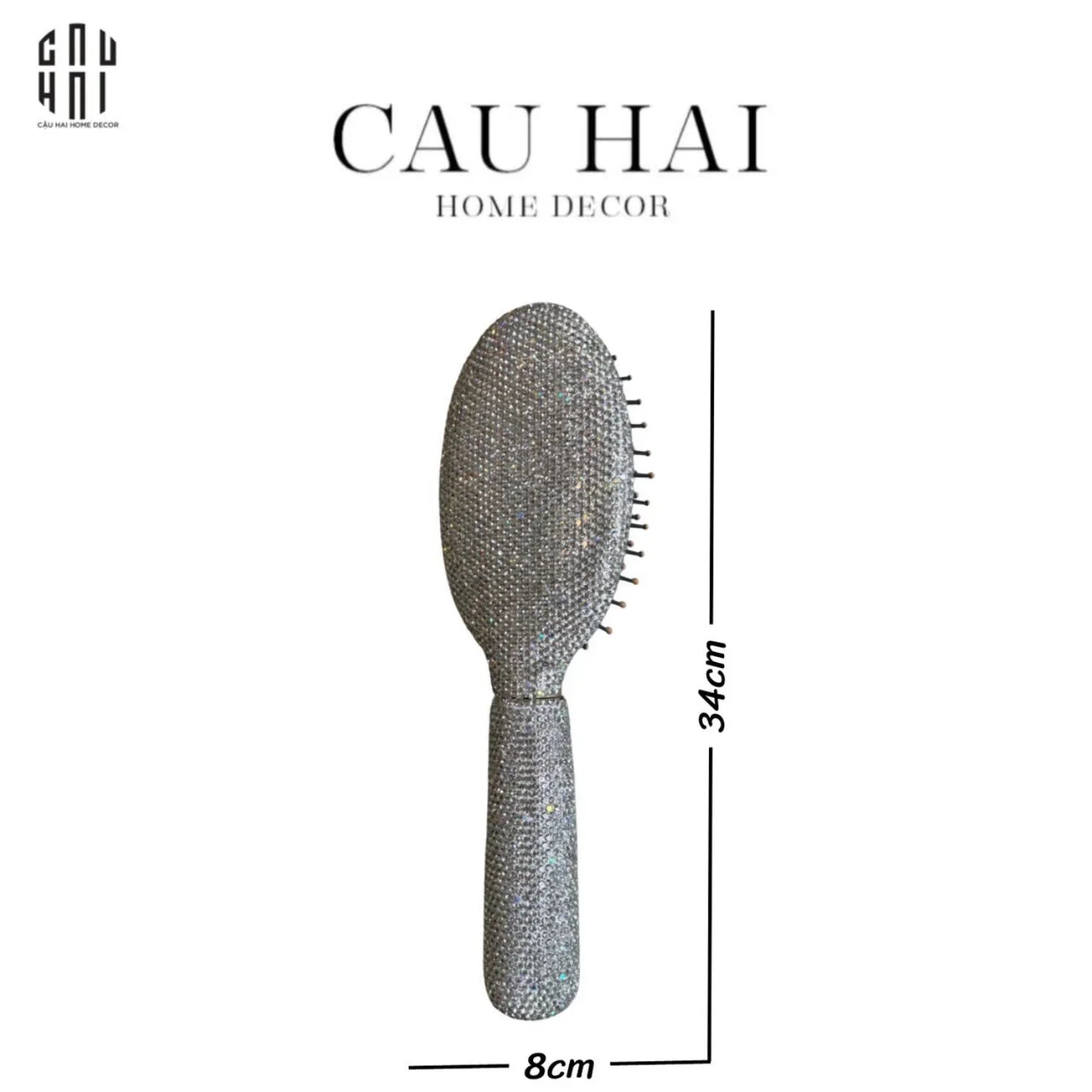 LƯỢC OVAL DIAMOND BLING BLING - CẬU HAI HOME DECOR