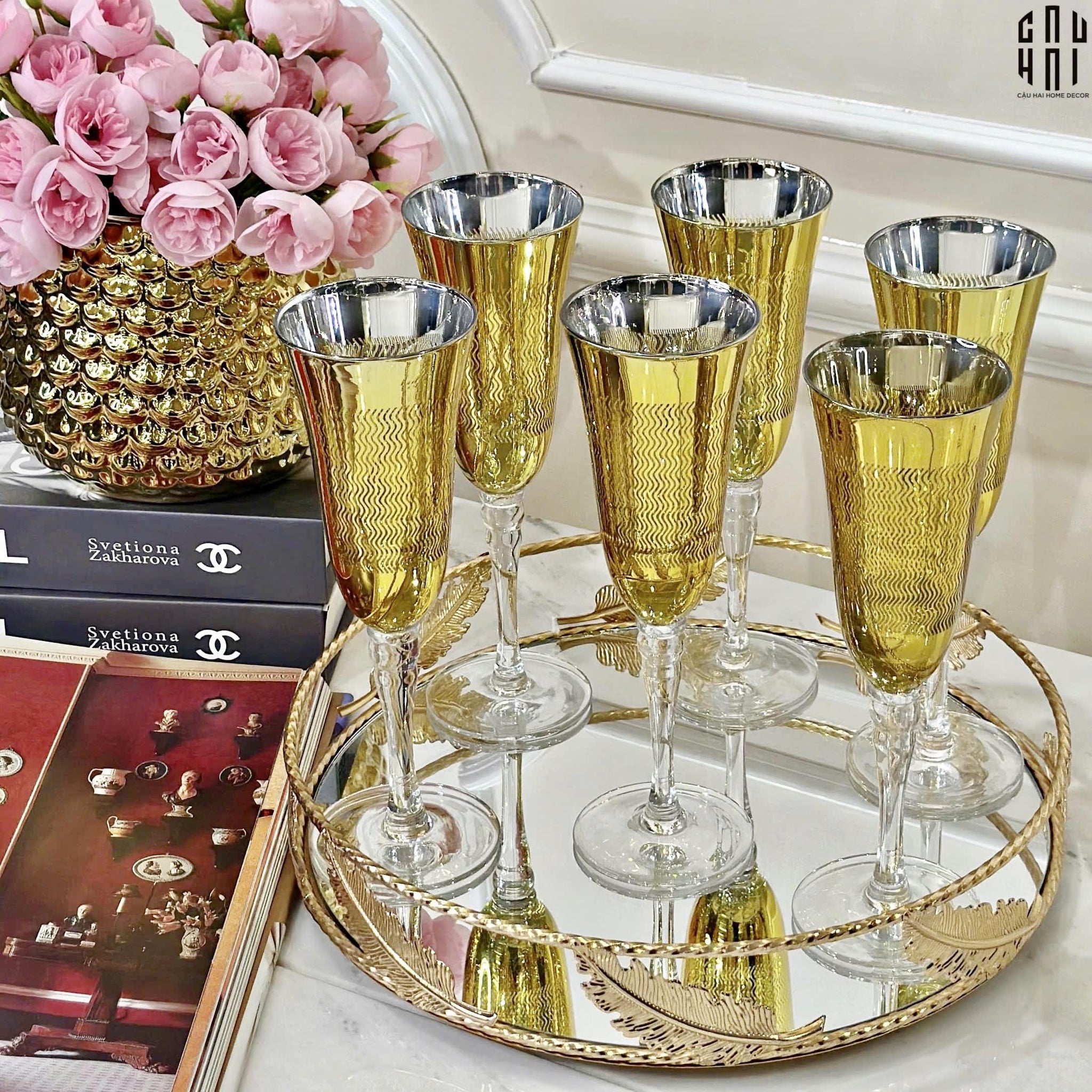 LY CHAMPAGNE GLORIOUS HERNANDEZ SS25 - CẬU HAI HOME DECOR